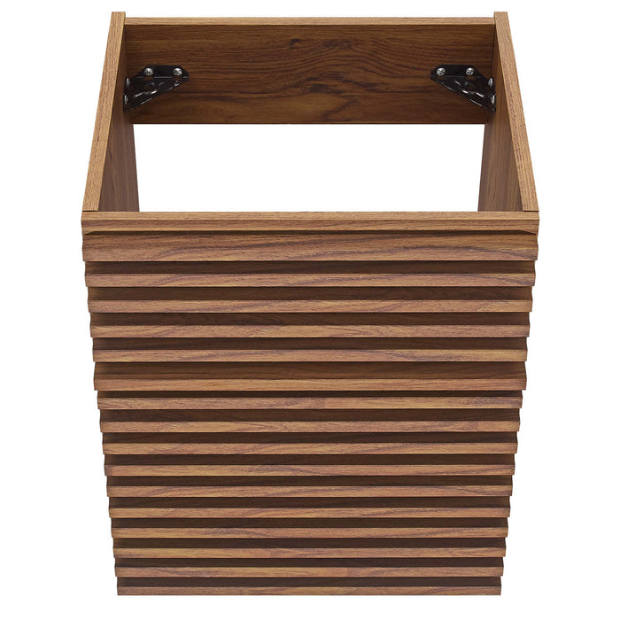 18-Inch Anita Wall-Mounted Wood Bathroom Vanity – Render Series, Space-Saving Cabinet