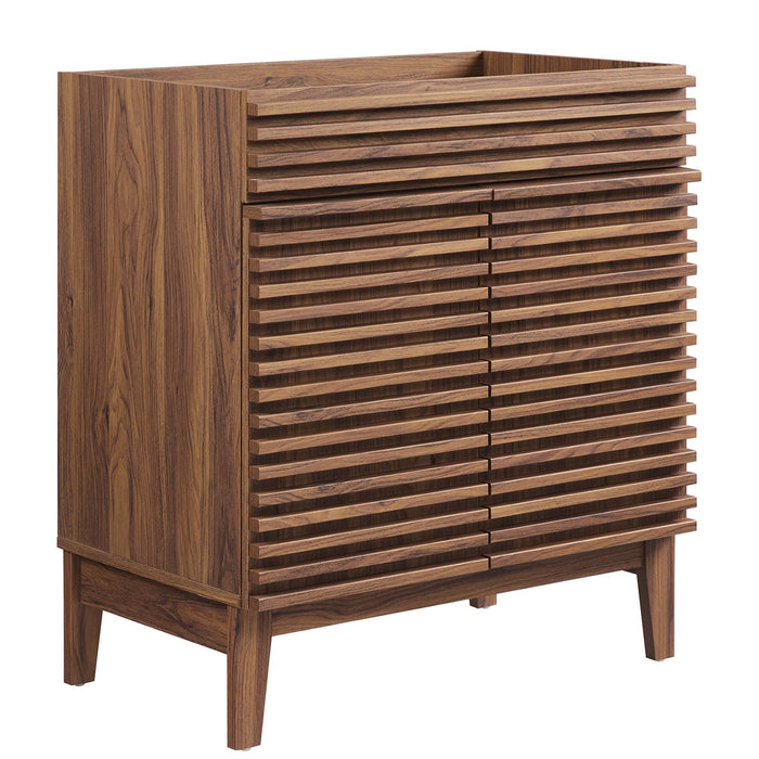 30 Inch Reuben Engineered Wood Bathroom Cabinet – Retro Look, Sink Basin Not Included