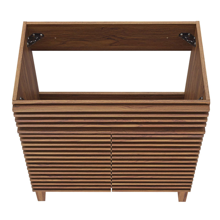 30 Inch Reuben Engineered Wood Bathroom Cabinet – Retro Look, Sink Basin Not Included