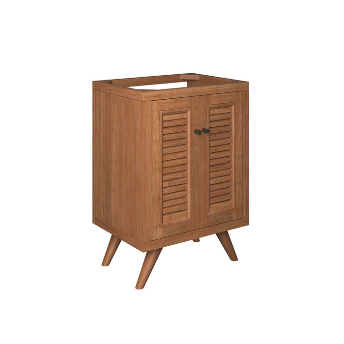 24-Inch Angelea Freestanding Vanity Cabinet – Modern Teak Wood Design Without Sink by Modway