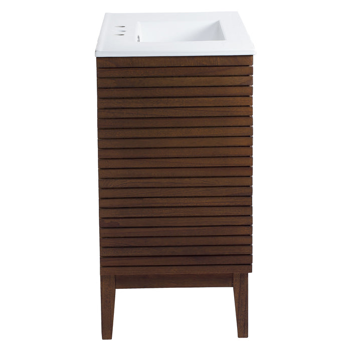 36-Inch Modern Wood Vanity with Sink – Dharma Series Floating Bathroom Cabinet