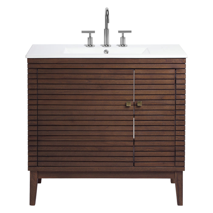 36-Inch Modern Wood Vanity with Sink – Dharma Series Floating Bathroom Cabinet