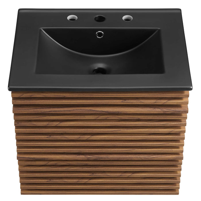 24-Inch Wayne Wall-Hung Bathroom Vanity – Modern Floating Design with Storage