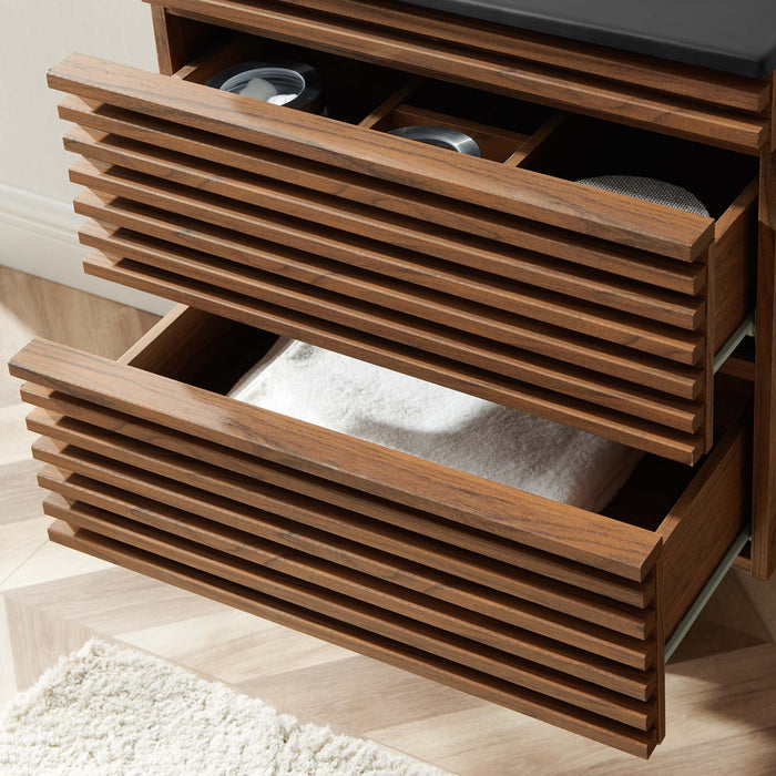 24-Inch Wayne Wall-Hung Bathroom Vanity – Modern Floating Design with Storage
