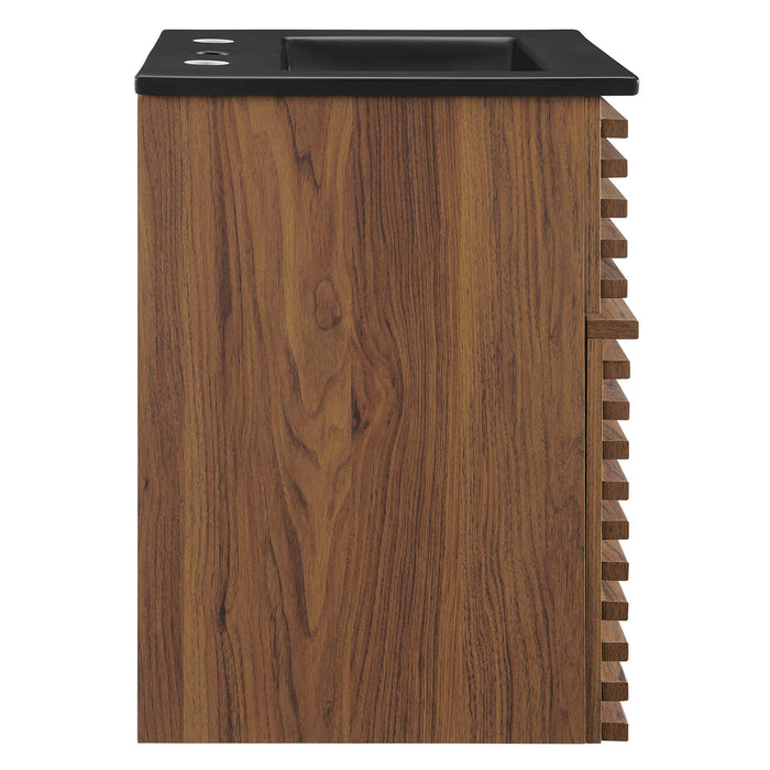18-Inch Gilda Wood Wall-Mount Bathroom Vanity – Floating Design