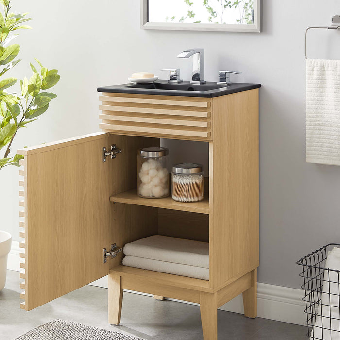 18-Inch Anderson Bathroom Cabinet – Vanity with Soft-Close Storage