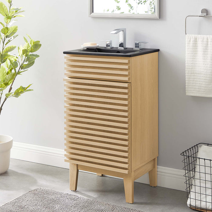 18-Inch Anderson Bathroom Cabinet – Vanity with Soft-Close Storage