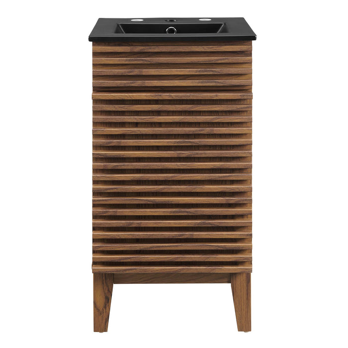 18-Inch Houston Bathroom Cabinet – Vanity with Soft-Close Storage Drawer