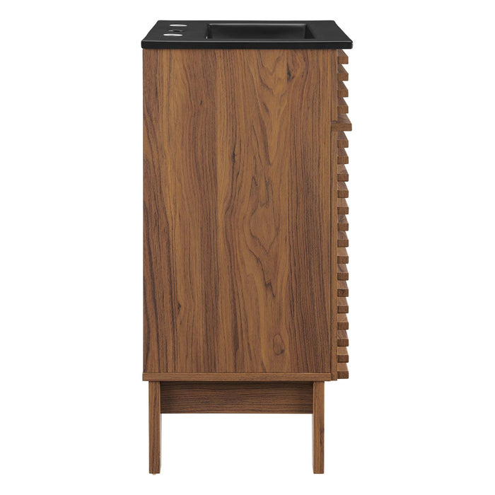18-Inch Houston Bathroom Cabinet – Vanity with Soft-Close Storage Drawer