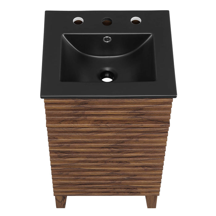 18-Inch Houston Bathroom Cabinet – Vanity with Soft-Close Storage Drawer