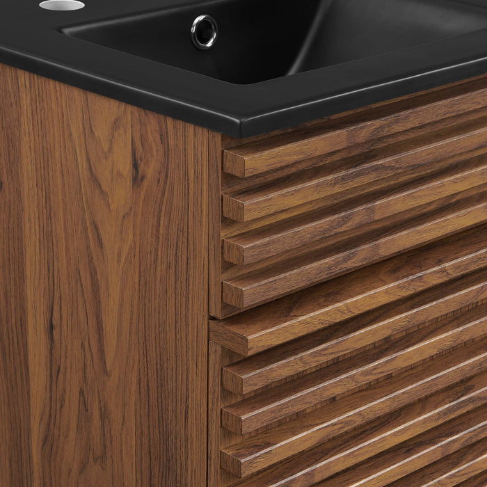 18-Inch Houston Bathroom Cabinet – Vanity with Soft-Close Storage Drawer