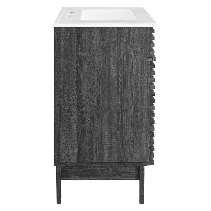 30-Inch Lydia Bathroom Cabinet – Freestanding Vanity with Storage Shelf