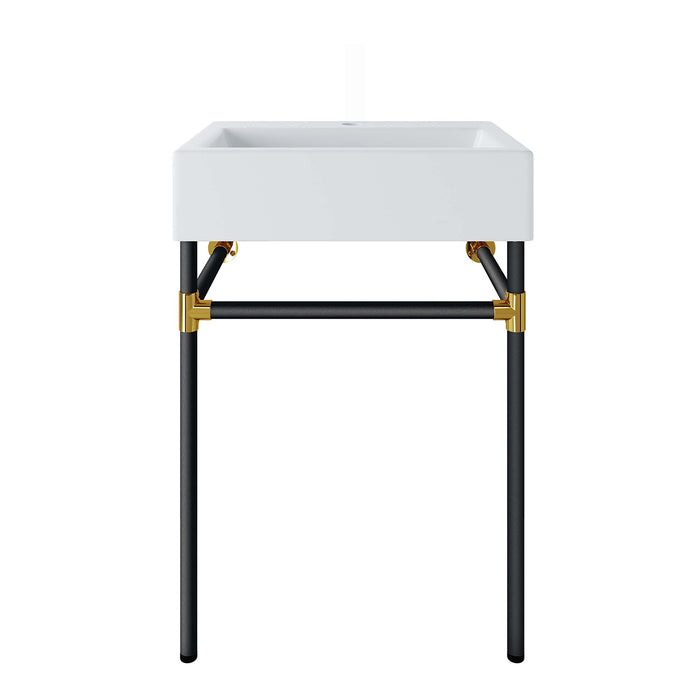 24-Inch Reptone Floating Bathroom Vanity – Sleek Wood Cabinet, Contemporary Wall-Mount Design