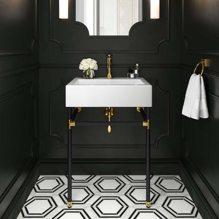 24-Inch Reptone Floating Bathroom Vanity – Sleek Wood Cabinet, Contemporary Wall-Mount Design