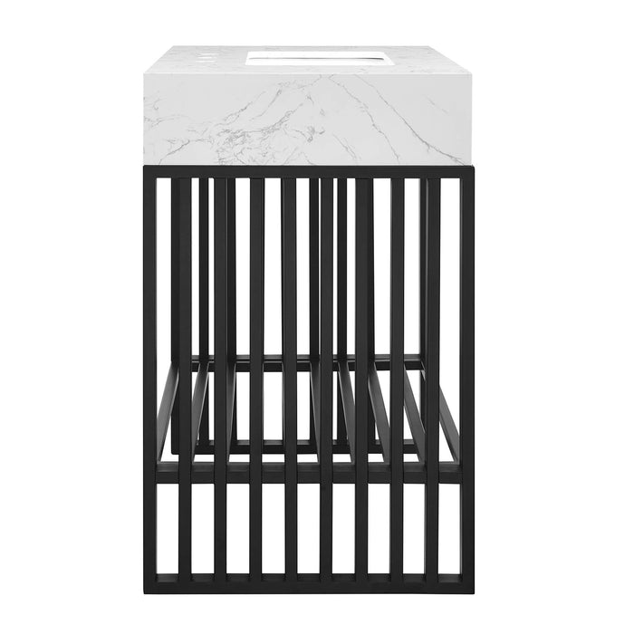 30-Inch Mckenna Freestanding Vanity – Sleek Wood Cabinet with Slatted Design