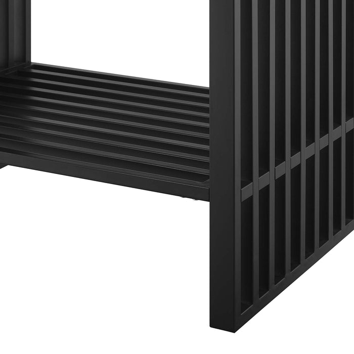 30-Inch Mckenna Freestanding Vanity – Sleek Wood Cabinet with Slatted Design