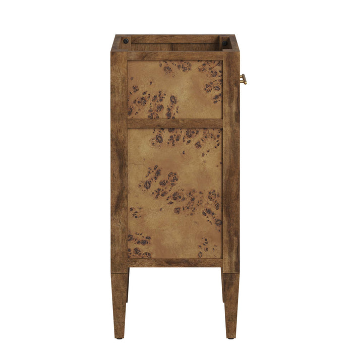 18-Inch Amare Vanity Cabinet by Modway – Space-Saving Wood Bathroom Cabinet Without Sink