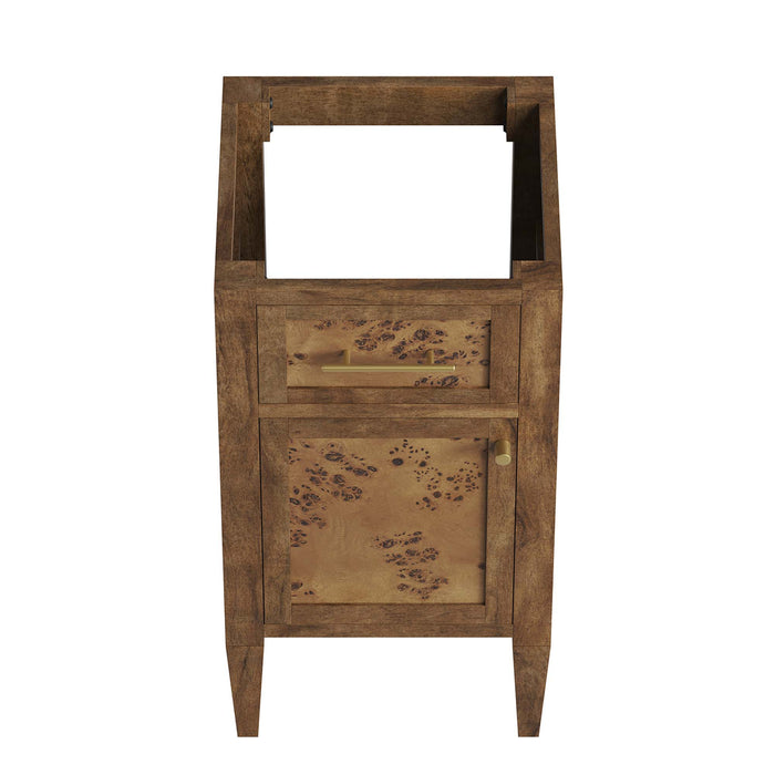 18-Inch Amare Vanity Cabinet by Modway – Space-Saving Wood Bathroom Cabinet Without Sink