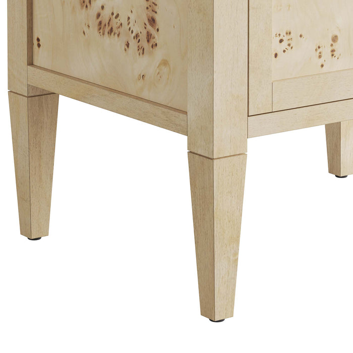 24-Inch Nazari Vanity Cabinet – Solid Wood Bathroom Base for Vessel Sink