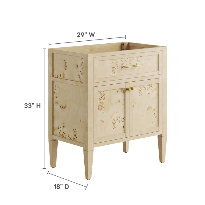 30-Inch Yance Bathroom Vanity Cabinet – Compact Wood Base by Modway (Sink Not Included)