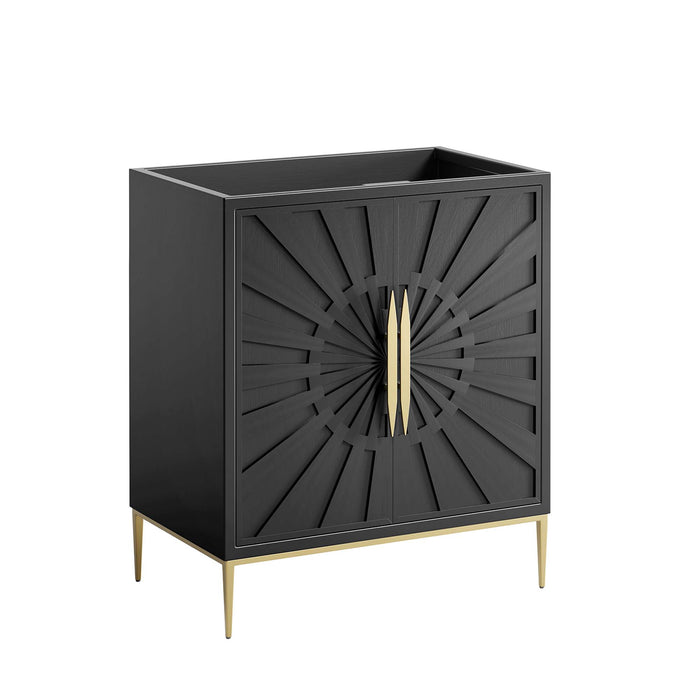 30-Inch Single Vanity Cabinet – Compact Wood Bathroom Base, No Sink Included