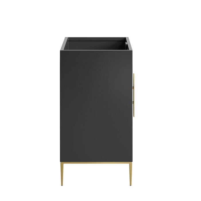 30-Inch Single Vanity Cabinet – Compact Wood Bathroom Base, No Sink Included