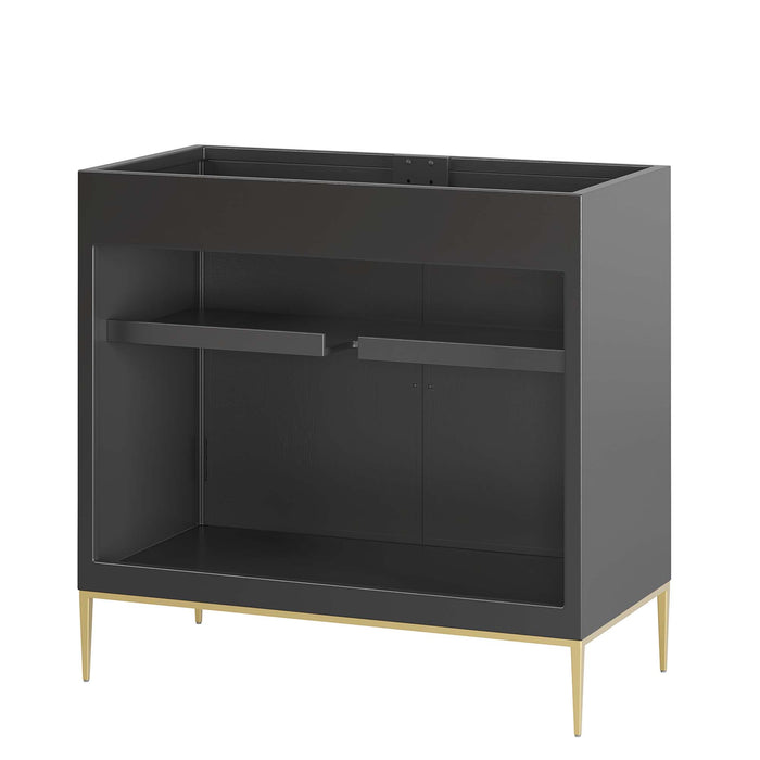 36-Inch Ciara Vanity Cabinet Only – Modern Wood Bathroom Base, No Basin Included