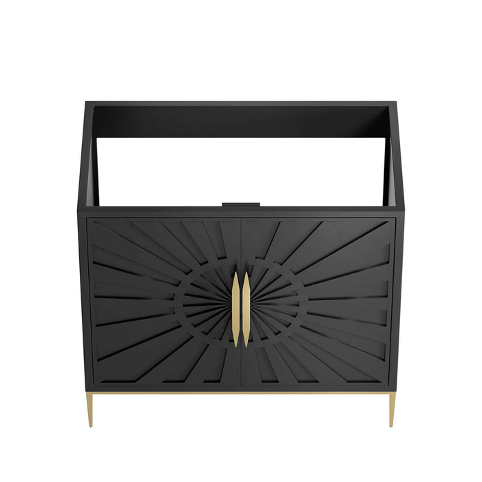 36-Inch Ciara Vanity Cabinet Only – Modern Wood Bathroom Base, No Basin Included