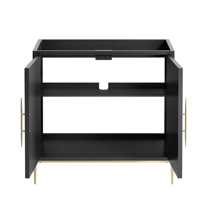 36-Inch Ciara Vanity Cabinet Only – Modern Wood Bathroom Base, No Basin Included
