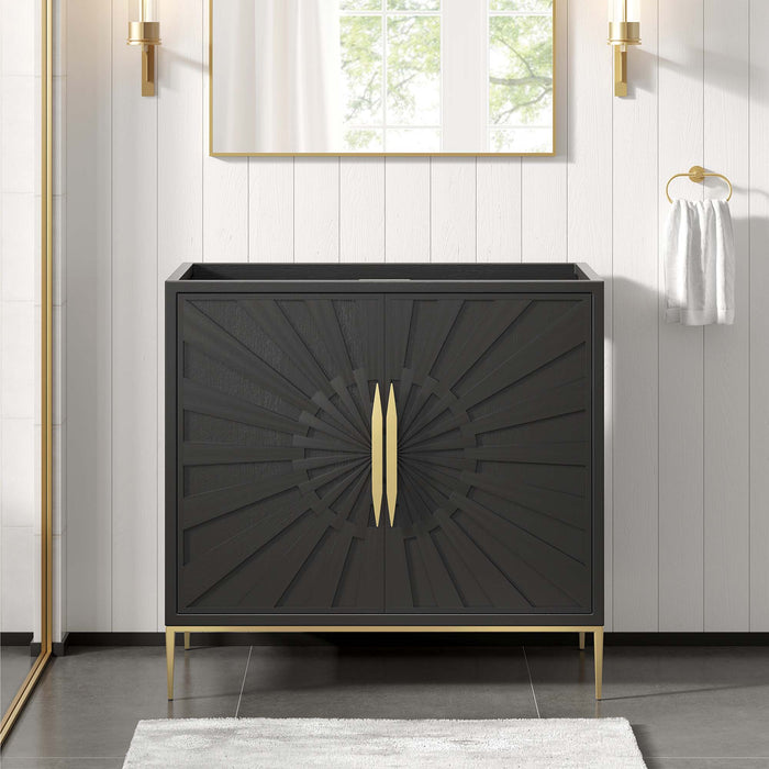 36-Inch Ciara Vanity Cabinet Only – Modern Wood Bathroom Base, No Basin Included