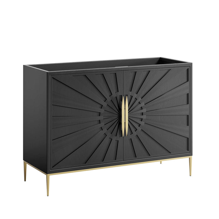 48-Inch Barlow Freestanding Vanity Cabinet – Modern Wood Design with Sink-Compatible Base