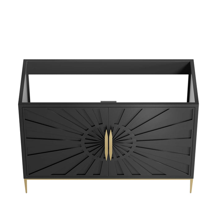48-Inch Barlow Freestanding Vanity Cabinet – Modern Wood Design with Sink-Compatible Base