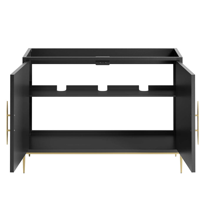 48-Inch Barlow Freestanding Vanity Cabinet – Modern Wood Design with Sink-Compatible Base