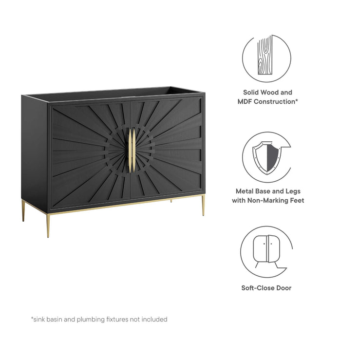 48-Inch Barlow Freestanding Vanity Cabinet – Modern Wood Design with Sink-Compatible Base