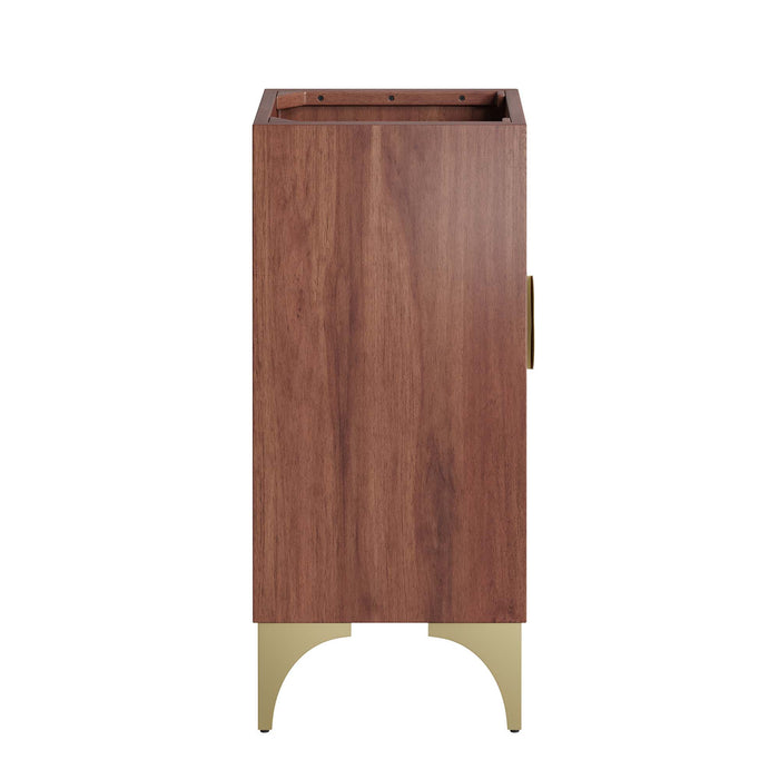18-Inch Niles Vanity Cabinet – Minimalist Open Shelf Bathroom Base, No Sink Included