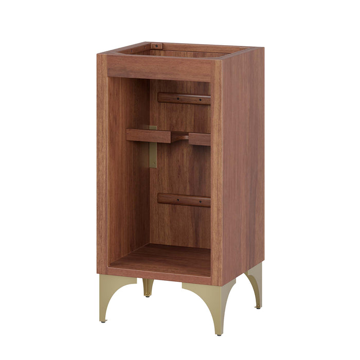 18-Inch Niles Vanity Cabinet – Minimalist Open Shelf Bathroom Base, No Sink Included