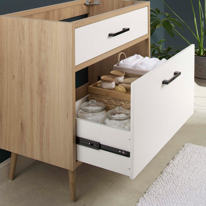 36-Inch Rita Vanity Cabinet – Solid Wood Bath Cabinet with Contemporary Style & Sink Not Included