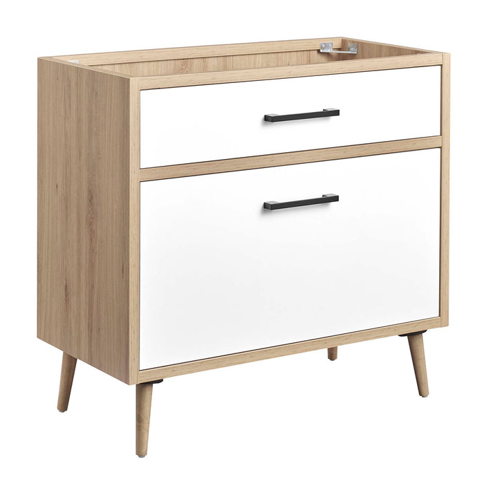 36-Inch Rita Vanity Cabinet – Solid Wood Bath Cabinet with Contemporary Style & Sink Not Included