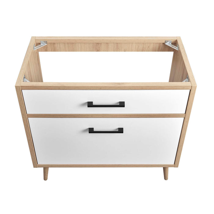 36-Inch Rita Vanity Cabinet – Solid Wood Bath Cabinet with Contemporary Style & Sink Not Included