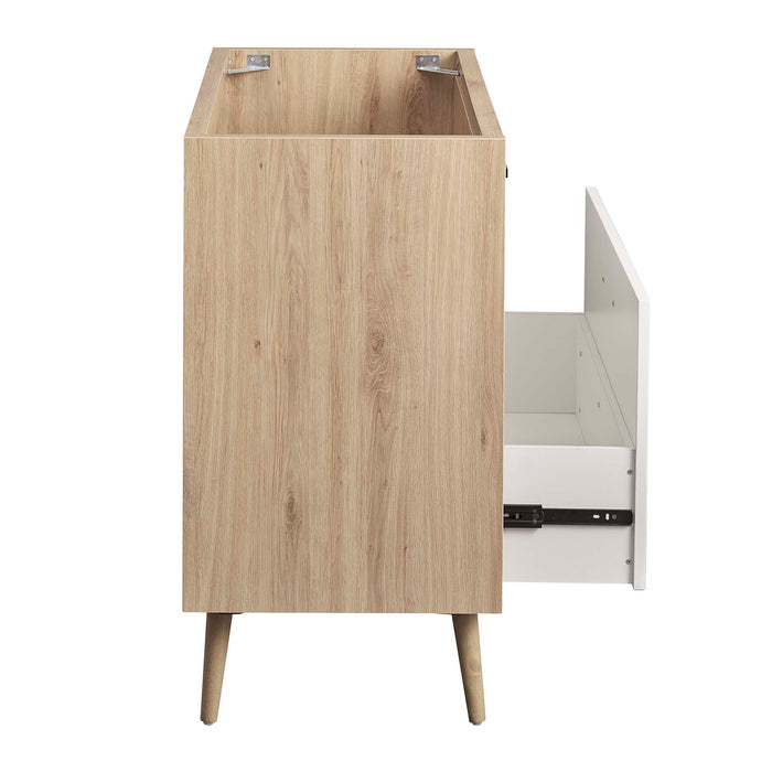 36-Inch Rita Vanity Cabinet – Solid Wood Bath Cabinet with Contemporary Style & Sink Not Included