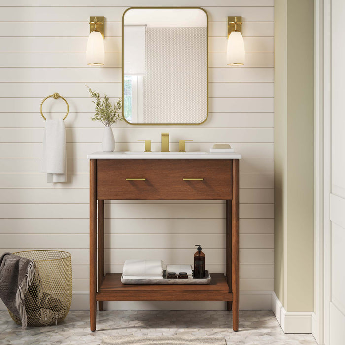 30-Inch Keswick Bathroom Cabinet – Minimalist Look with Sink Compatible