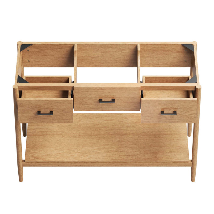 48-Inch Laminate Roanoke Vanity Cabinet – Minimalist Design, Storage Space