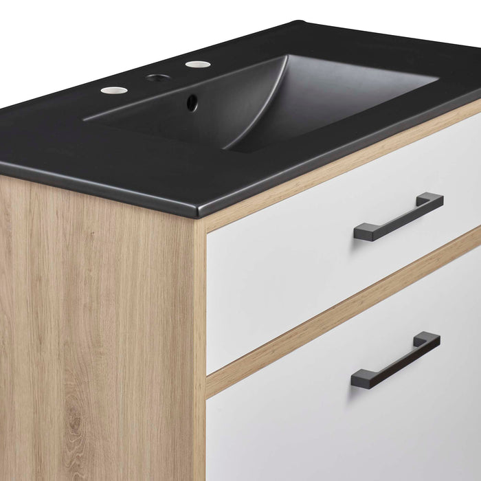 36-Inch Wooden Vanity Cabinet – Dabury Series, Contemporary Bathroom Style with Sink