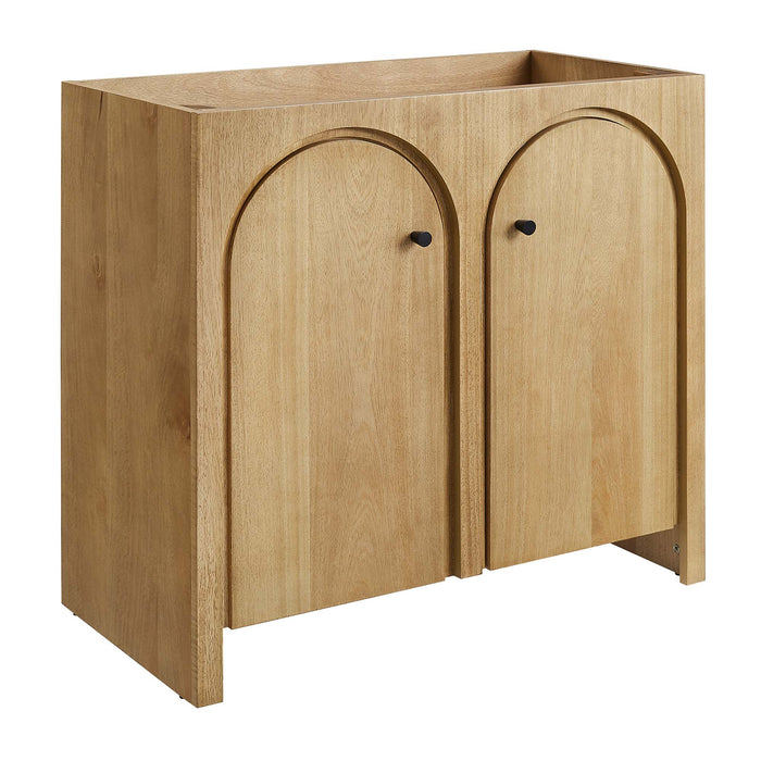 36-Inch Hartley Vanity Cabinet – Freestanding Wood Frame for Custom Sink (No Basin Included)