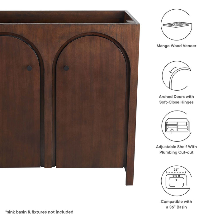 36-Inch Ralston Bathroom Vanity Cabinet – Modern Wood Construction, Sink Not Included