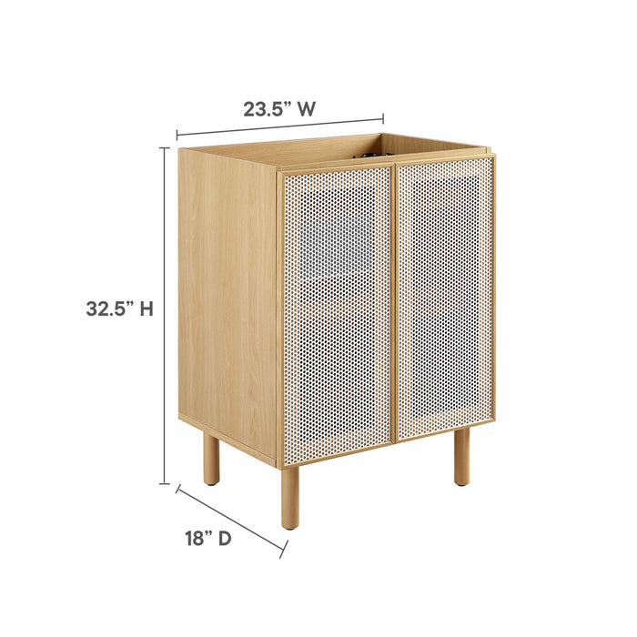 24-Inch Venus Freestanding Vanity Cabinet – Metal Bathroom Base, Sink Not Included