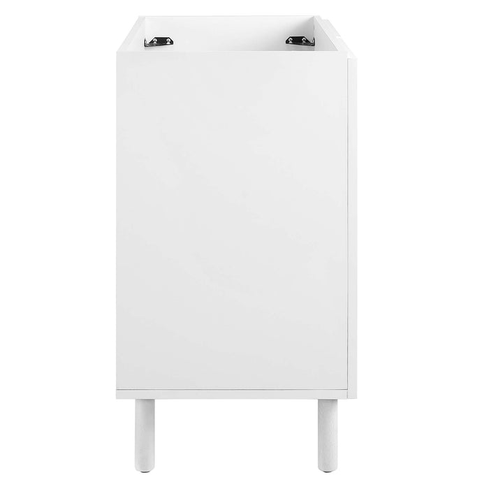 36-Inch Livana Freestanding Vanity Cabinet by Modway – Matte Metal Bathroom Base Only, Sink Not Included