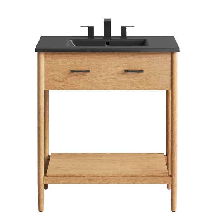 30-Inch Aries Vanity – Modern Cabinet with Hidden Storage with MDF Build