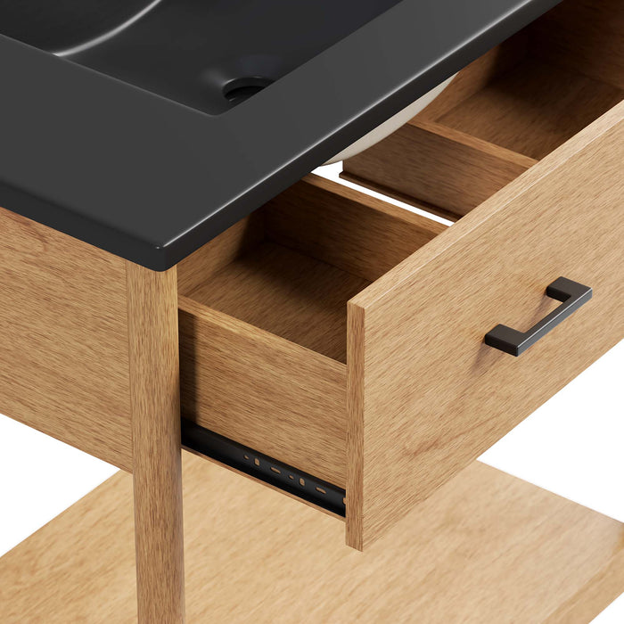 30-Inch Aries Vanity – Modern Cabinet with Hidden Storage with MDF Build