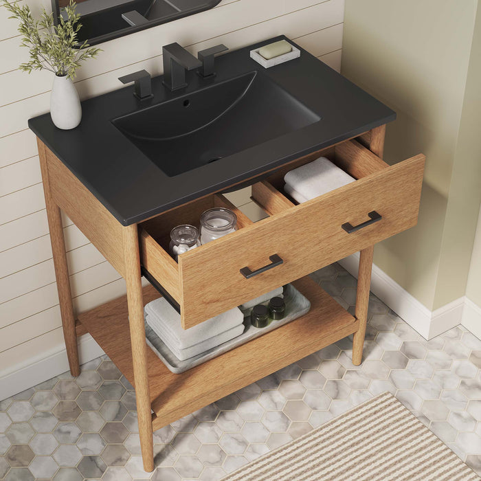 30-Inch Aries Vanity – Modern Cabinet with Hidden Storage with MDF Build